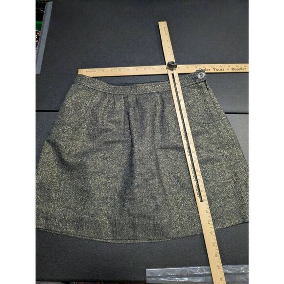 J. Crew Factory Gray A-Line Skirt - Picture 4 of 4